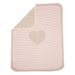 Reverse side of the Pink Heart Juwel Blanket. 