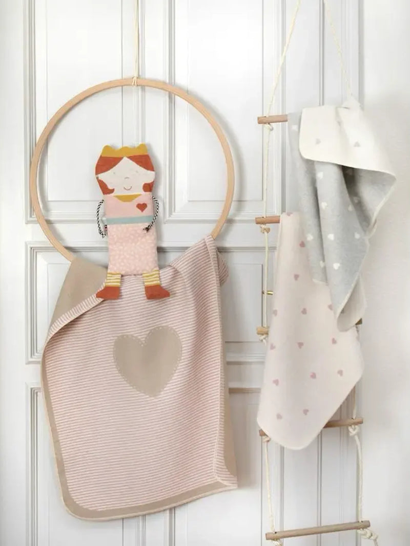 David Fussenegger Juwel Blanket - Pink Heart.