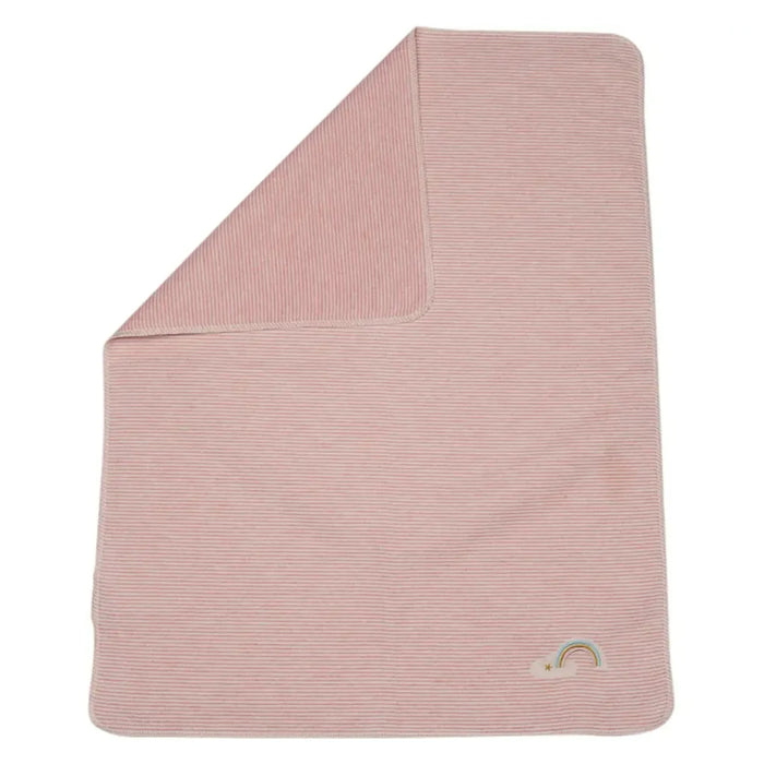 Reverse side of the Pink Rainbow Juwel Blanket. 
