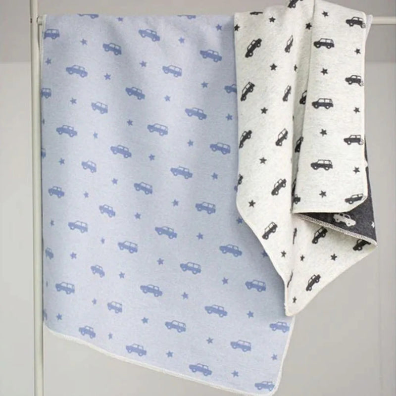 David Fussenegger Juwel Blanket - Blue Cars