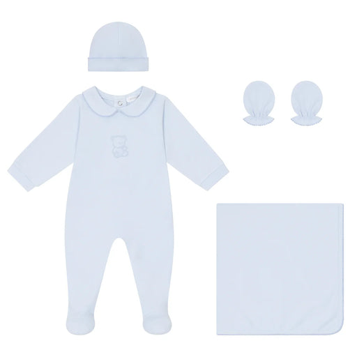 Deolinda boy's blue babygrow gift set - 252501.