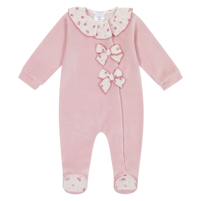 Deolinda pink bow babygrow - 24121.