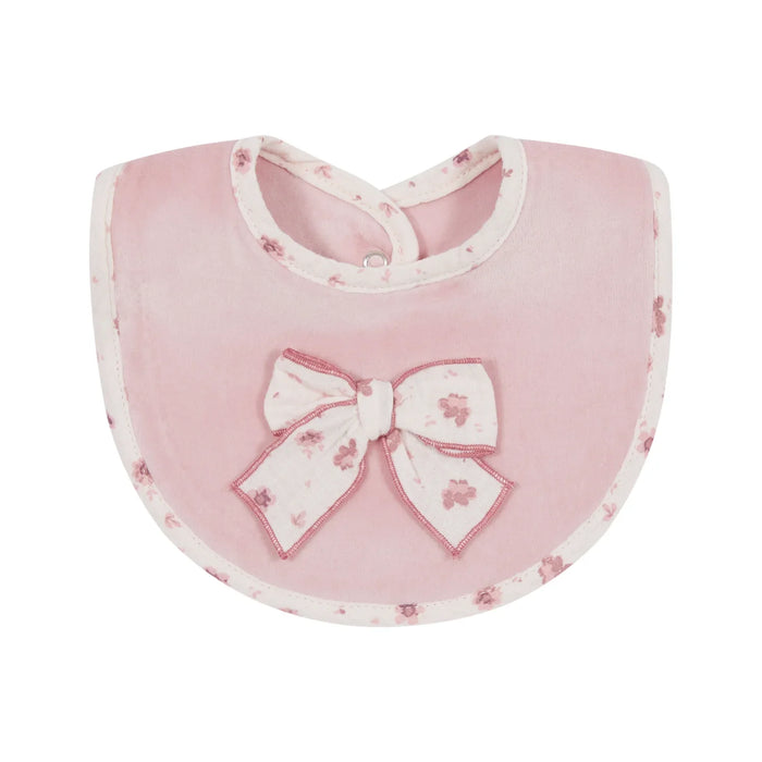 Deolinda pink bow bib - 2411047.