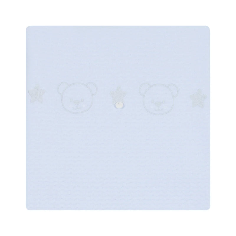 Deolinda blue embroidered blanket - 2411011.