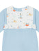 Closer look at the Deolinda sailboat babygrow.