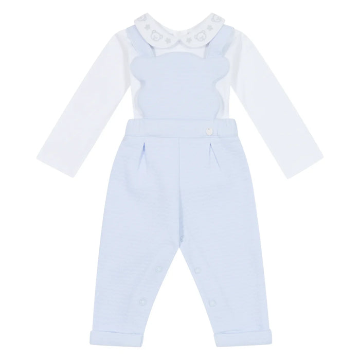 Deolinda blue teddy bear dungarees - 24601.