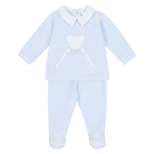 Deolinda blue teddy bear leg warmer set - 24206.