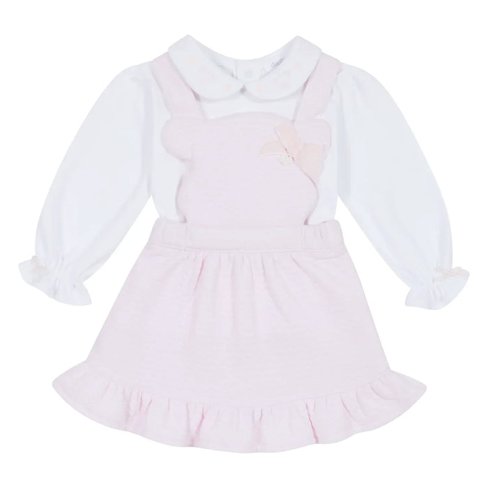 Deolinda pink teddy bear pinafore - 241403.