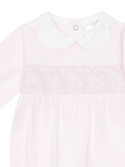 Closer look at the Deolinda tina babygrow.