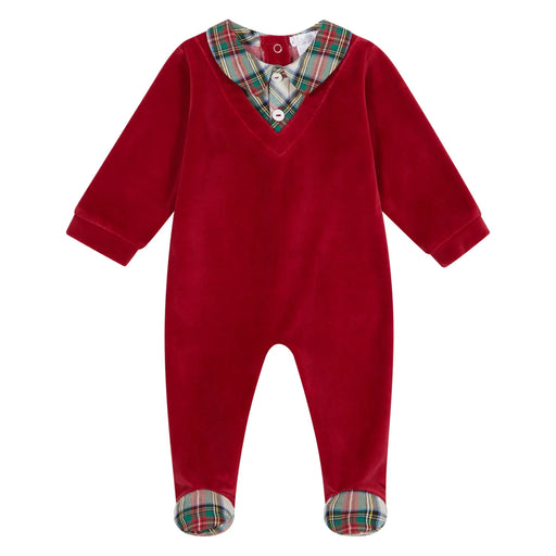 Deolinda red velvet babygrow - 24120.