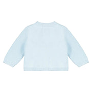 Back of the Emile et Rose boy's cypress cardigan.