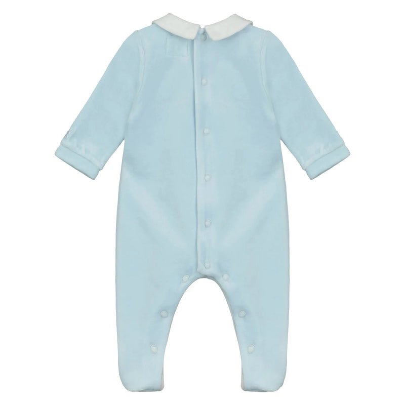 Back of the Emile et Rose boy's eamon babygrow.