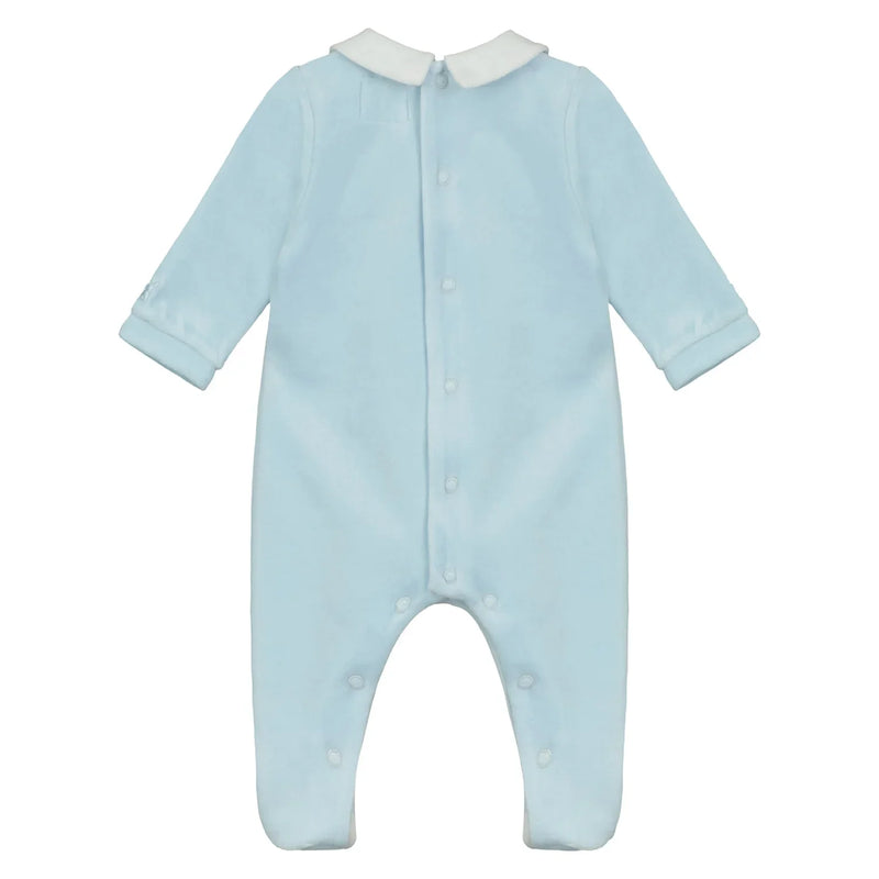 Back of the Emile et Rose boy's eamon babygrow.