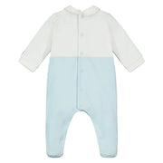 Back view of the Emile et Rose fergus babygrow.