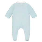 Back of the Emile et Rose blue fisher babygrow.