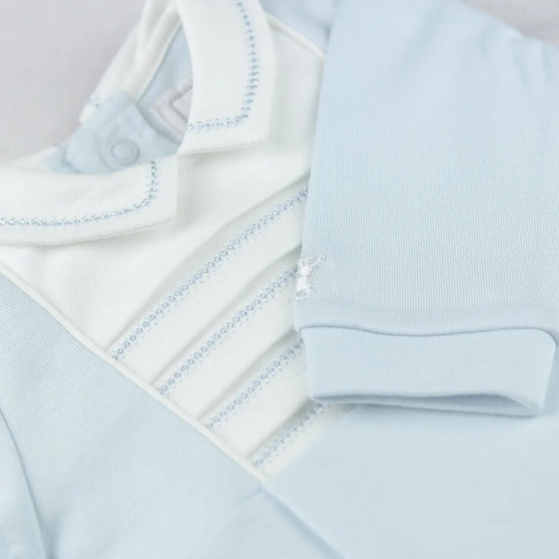 Closer look at the Emile et Rose jack babygrow.