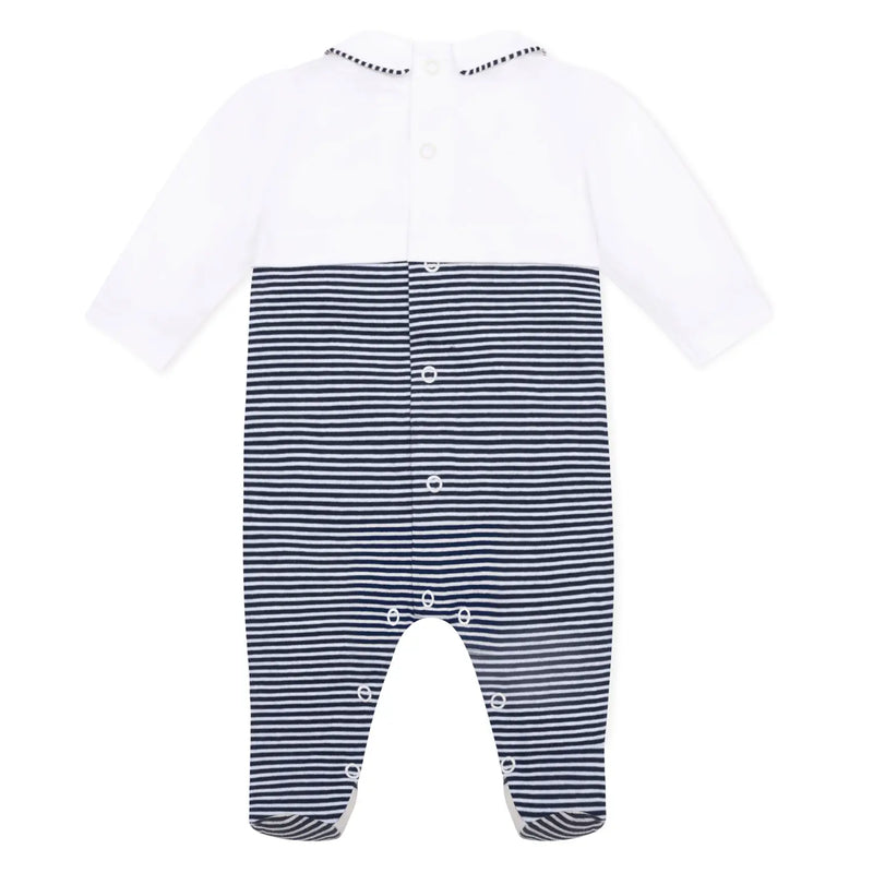 Back of the Emile et Rose jasper babygrow.