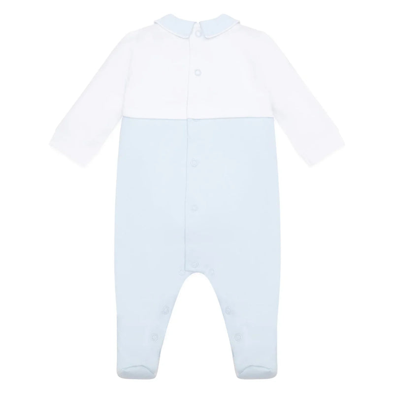 Back of the Emile et Rose jasper babygrow.