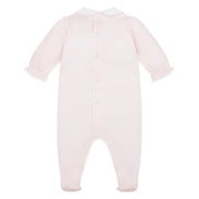 Back of the Emile et Rose pink jenna babygrow.