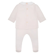 Rear view of the Emile et Rose kaitlin leg warmer set.