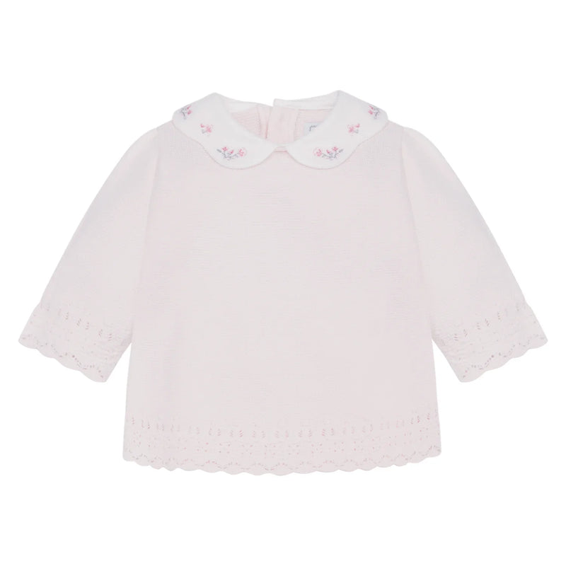 Kaitlin long sleeve pink top.