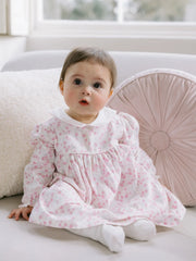 Baby girl modelling the Emile et Rose katya dress.