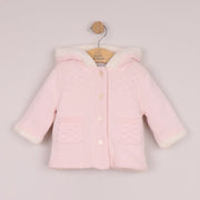 Emile et Rose pale pink kitty knitted jacket - 9335.
