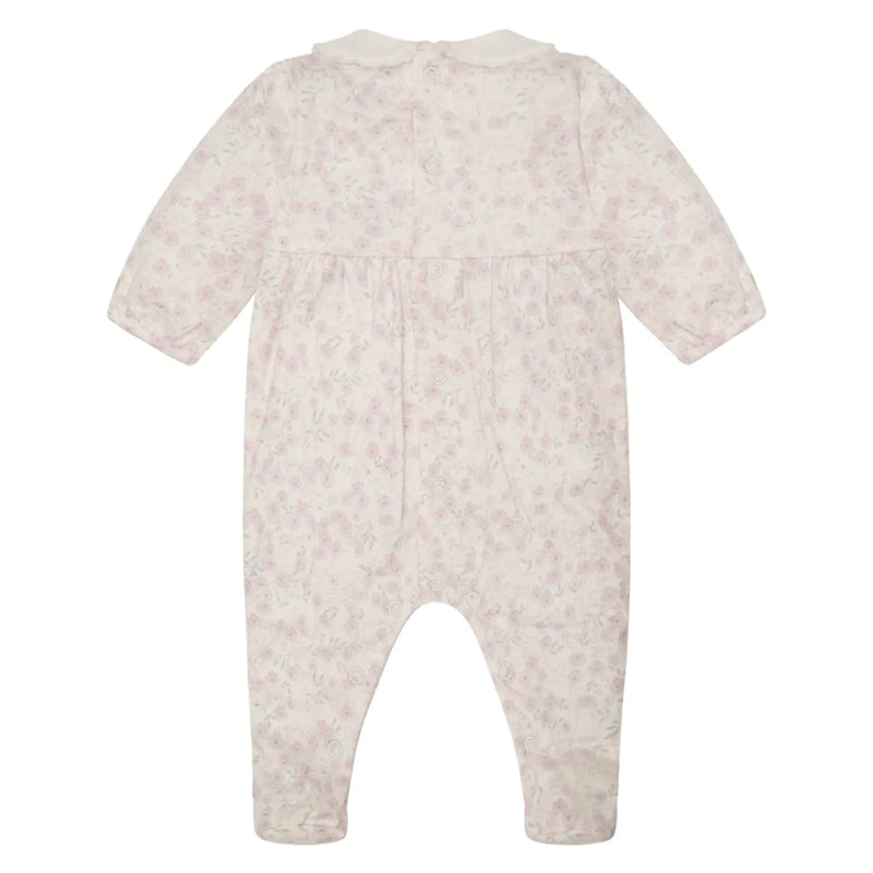 Rear view of the Emile et Rose kylie babygrow.