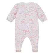 Rear view of the Emile et Rose lacey babygrow.