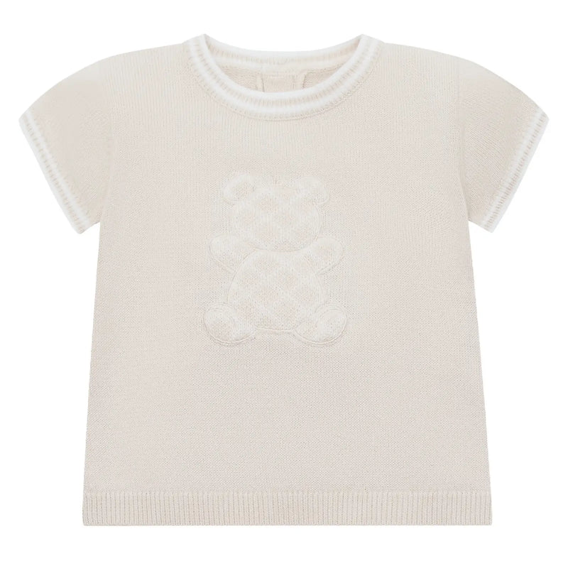 Emile et Rose beige knitted top. 