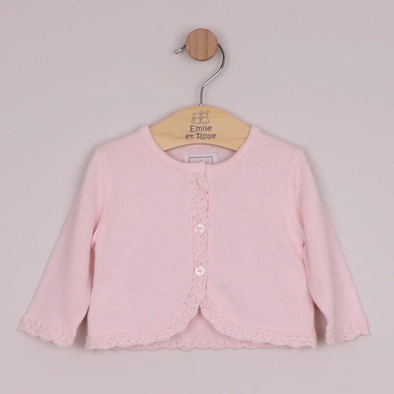 Emile et Rose baby girl's margot knitted cardigan - 9342.