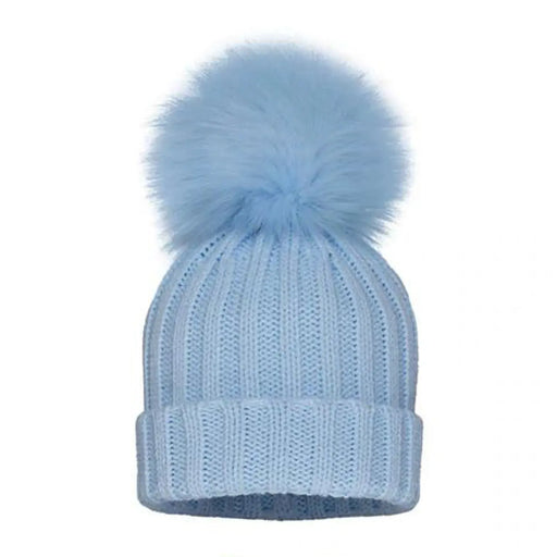 G & J Baby boy's blue kinder single pom hat - kh049.