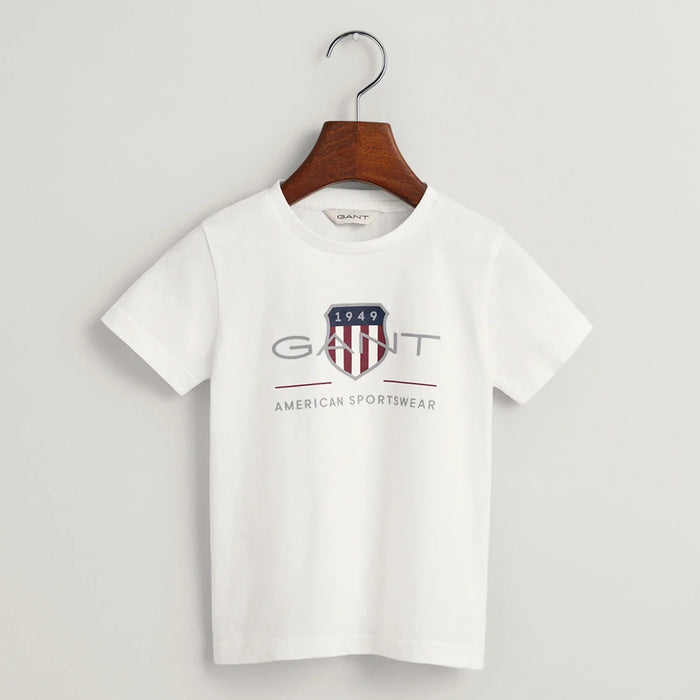 GANT white archive shield t-shirt - 805182.