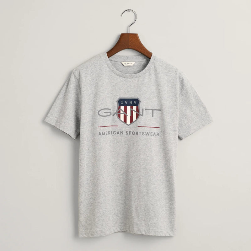 GANT grey archive shield t-shirt - 905229.