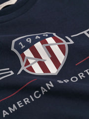 Closer look at the GANT archive shield t-shirt.