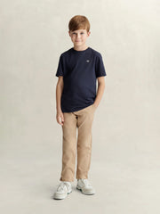 Boy wearing the GANT chinos.