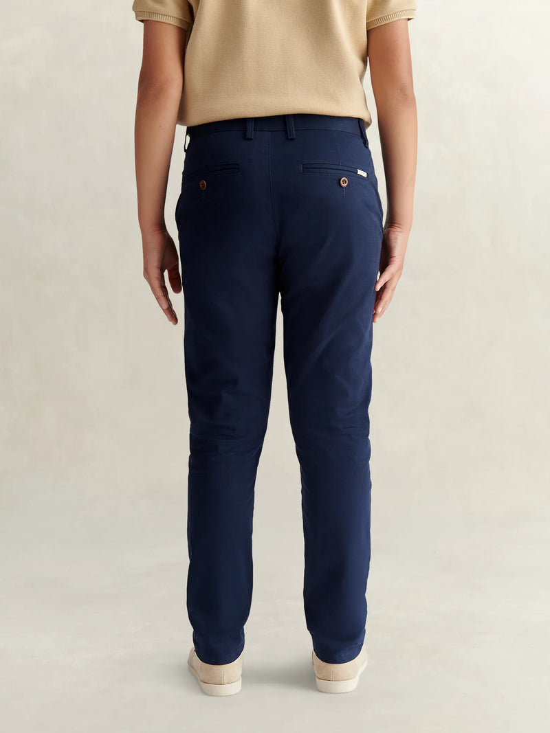 Back of the GANT navy chinos.