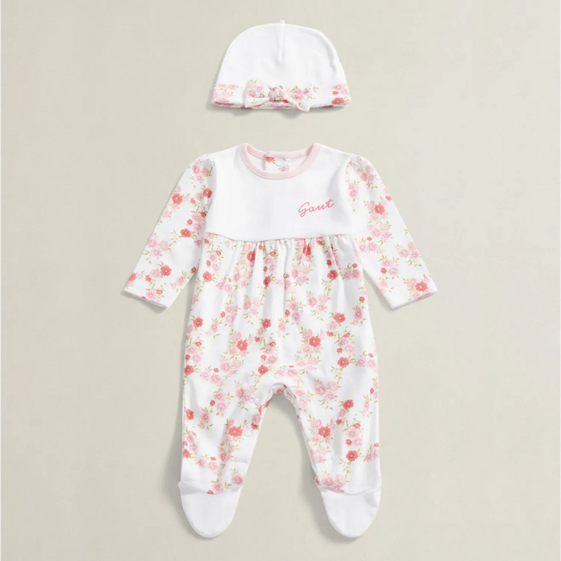 GANT baby girl's floral print babygrow - 811200065.