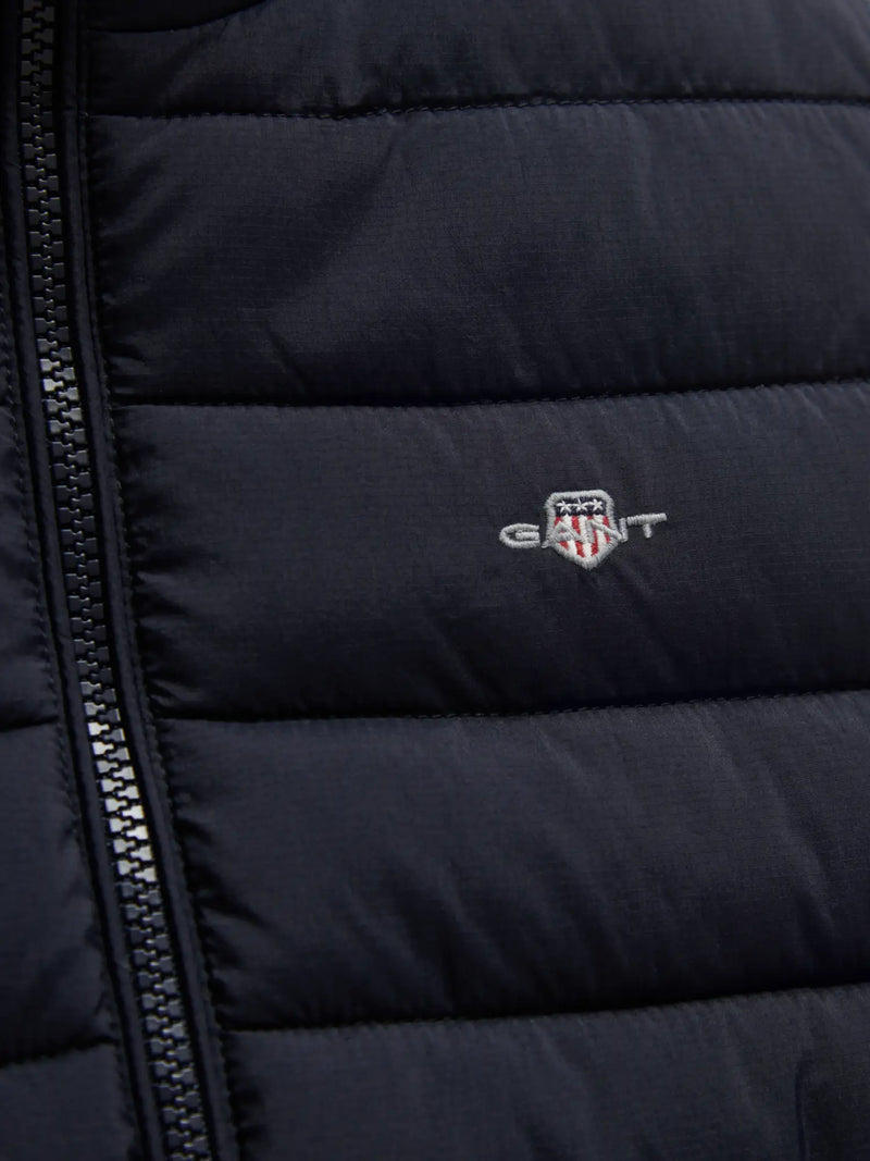 GANT gilet with embroidered logo.