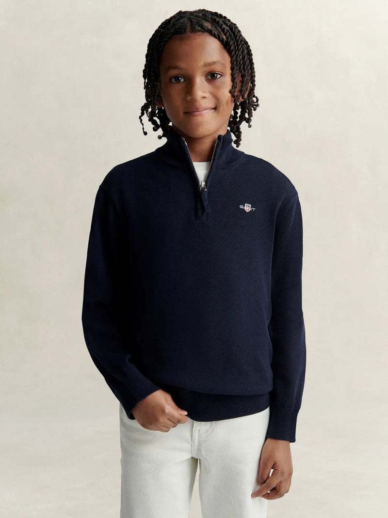 GANT Half Zip Sweatshirt - Navy
