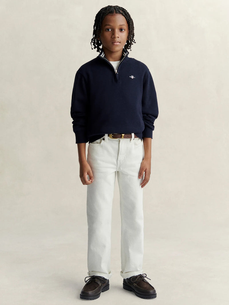 GANT Half Zip Sweatshirt - Navy