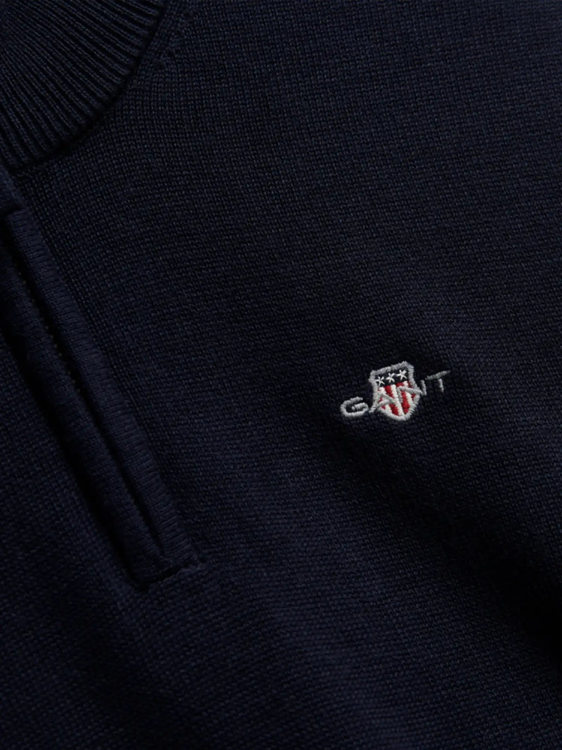 GANT Half Zip Sweatshirt - Navy