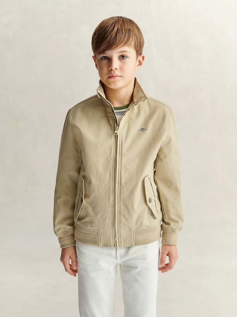 Closer look at the GANT harrington jacket.