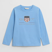 GANT boy's long sleeve archive shield t-shirt - 805183.