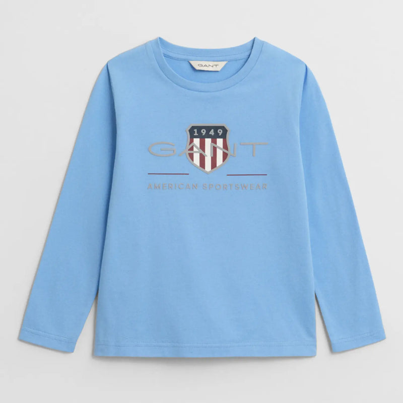 GANT boy's long sleeve archive shield t-shirt - 805183.
