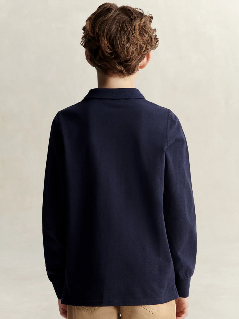 GANT L/S Rugby Shirt - Navy