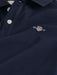 Closer view of the GANT long sleeve rugby shirt.