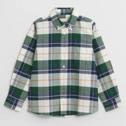 GANT forest green oxford checked shirt - 830446.