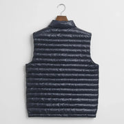 Back of the GANT navy padded gilet.