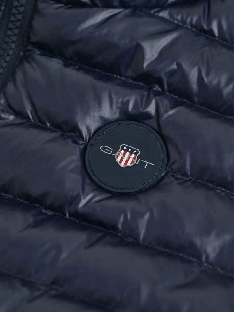Closer view of the GANT padded gilet.